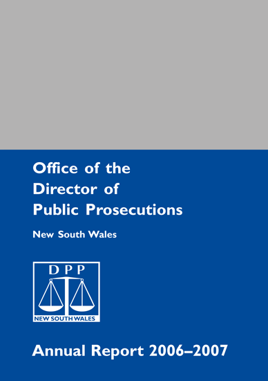 ODPP Annual Report 2006-2007