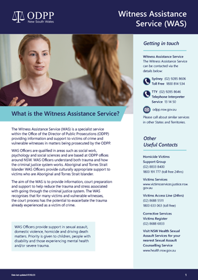  Witness Assistance Service