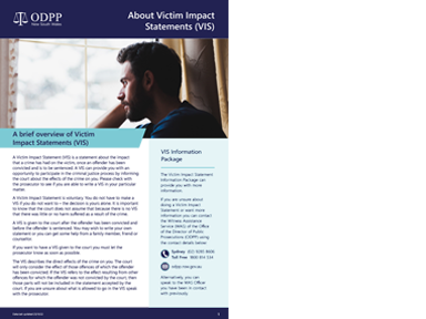 About Victim Impact Statements